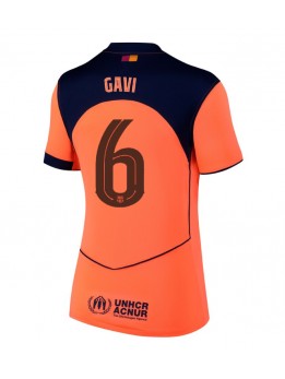 Zenske Futbalové oblečenie Barcelona Paez Gavi #6 2025-26 Krátky Rukáv - Tretina